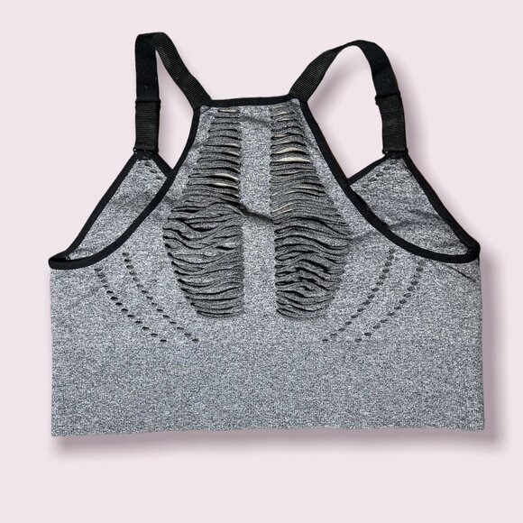 Betsey Johnson Heather Gray Performance Sports Bra XL - Picture 4 of 8
